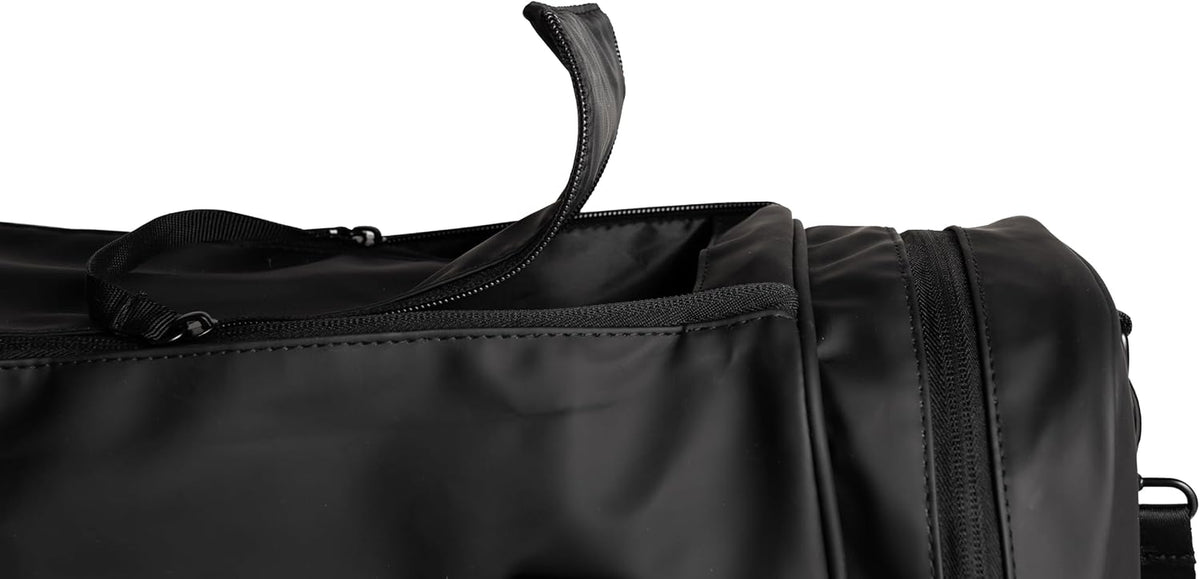 Gym Bag for Men – Waterproof Bag Duffel with Shoe Compartment, Wet Pocket & Adjustable Strap – Ideal for Fitness, Travel, and Outdoor Activities (Black)