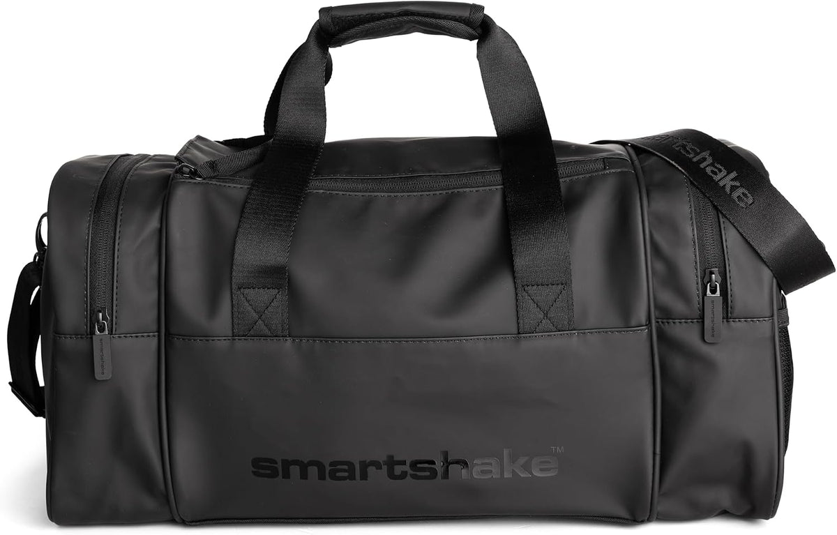 Gym Bag for Men – Waterproof Bag Duffel with Shoe Compartment, Wet Pocket & Adjustable Strap – Ideal for Fitness, Travel, and Outdoor Activities (Black)
